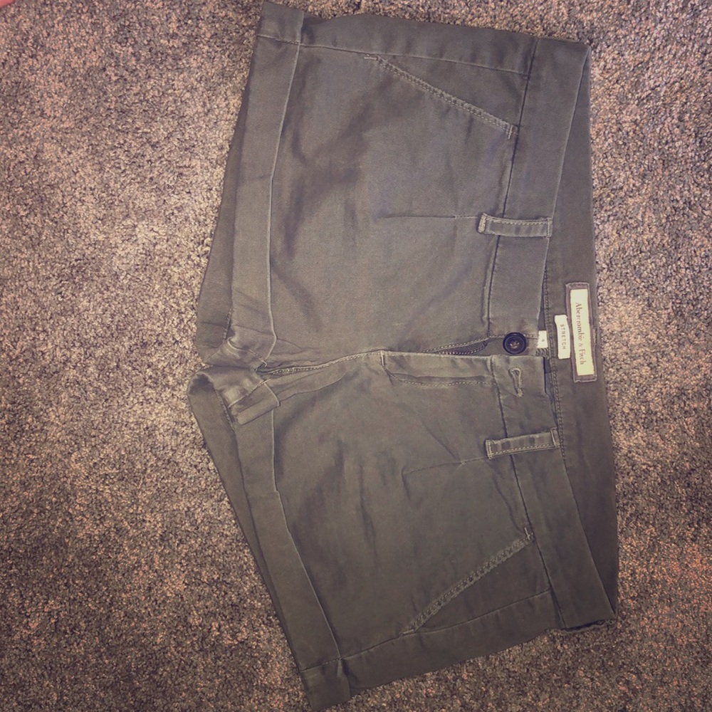 Green stretchy shorts